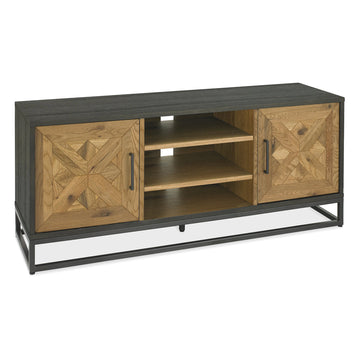 Bentley Designs Indus Rustic Oak & Peppercorn Entertainment Unit | Taylors on the High Street